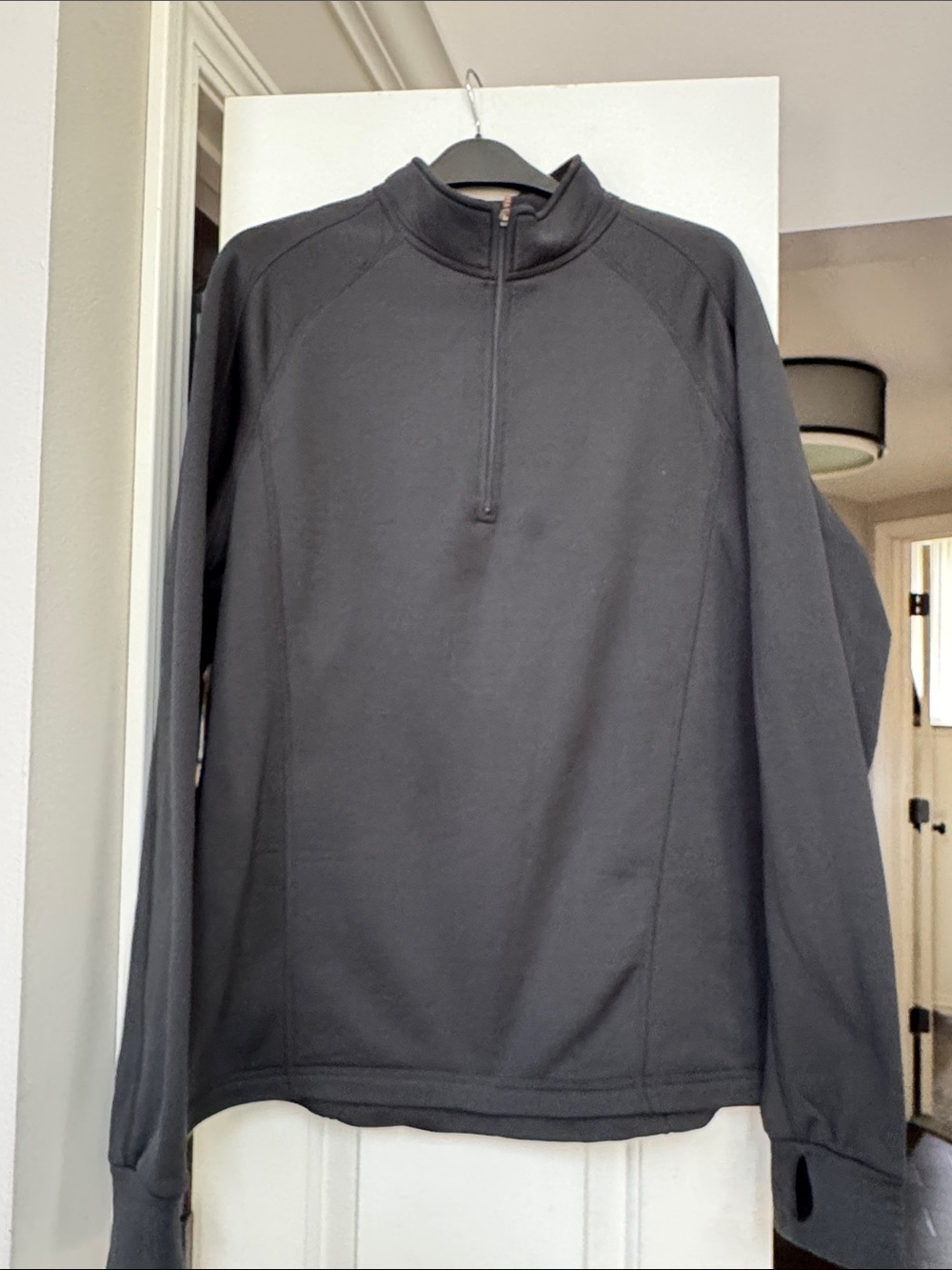 L.L. Bean Men's Black Half-Zip Pullover